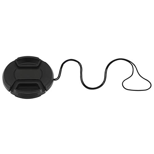 Haoge 52mm Center Pinch Snap On Tapa Frontal para Lentes con Sujetador para Canon Nikon Sony Fujifilm Sigma Tamron y Otros con Rosca de Filtro 52mm miniatura 3
