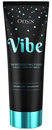 Onyx Vibe - Tanning Lotion Accelerator & Tan Intensifier - Rapid Tan Effect - Soft & Smooth Skin Renew Formula