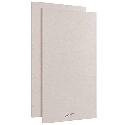AudioSilk Acoustic Panels, 2 Pack, Large, 46" x 23", Natural