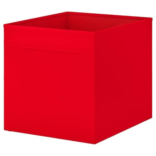 Luckora DRÖNA Storage Box – 33x38x33 cm | Foldable Fabric Organizer for Shelves & Cabinets (Red)