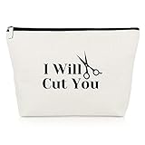 Hairdresser Gift for Women Hair Stylist Gifts Makeup Bag Funny Birthday Gift for Hair Dresser Stylists Barber Hairstylist Gifts Cosmetic Bag Appreciation Gift Cosmetology Graduate Gift Cosmetic Pouch