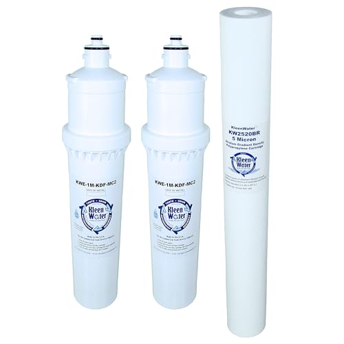 KleenWater Replacement Set for Coldrink 2-MC2 (EV9328-02) with Two EV9612-56 Compatible Fountain Soda/Beverage Cartridges and One EC210 EV9634-26 Sediment Cartridge, Made in USA