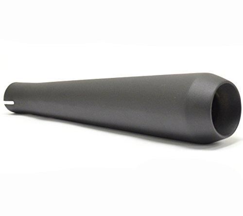13" Big Mouth Reverse Cone Stainless Steel Muffler Megaphone Black 1.75" Inlet ID by Niche Cycle Supply