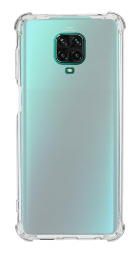 QUITECO Funda Transparente para Xiaomi Redmi Note 9S / 9 Pro / 9 Pro MAX, Carcasa Protectora Antigolpes, Protección de Bordes con Esquinas Reforzadas