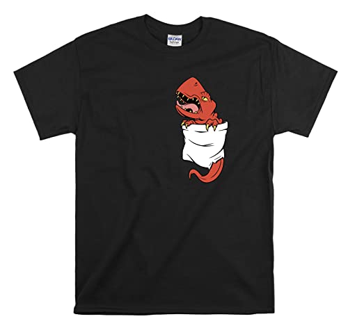 T-shirt Pocket Trex noir XXL pour homme et femme coupe unisexe
