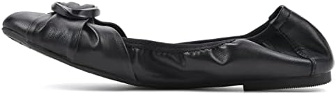 WHITE MOUNTAIN Women's Santi Ballet Flat, Black/Smooth, 9 M | Image 3