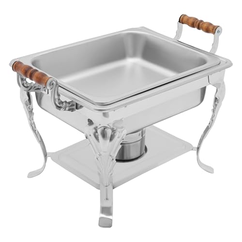 Mermaejstic 4-Liter-Edelstahl-Wärmebox Buffet-Wärmer Mahlzeit-Wärmer Tablett Lebensmittel-Wärmer Heizbehälter für Catering-Buffets und Partys 45 * 29 * 42 cm – Bild 5