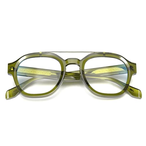 Image of VISOONE Fashion Round Blue Light Blocking Glasses for Women Man SANFORD