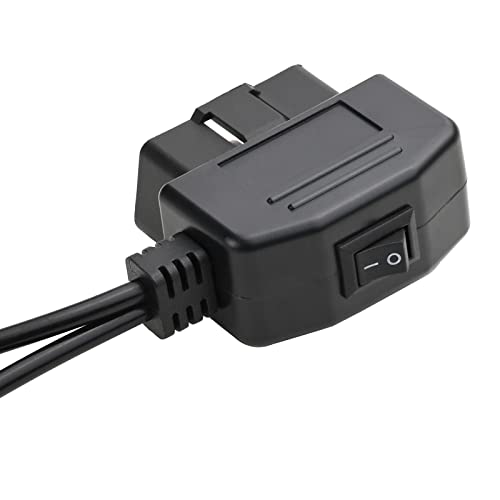 Cable de memoria OBD2 con interruptor de corte y conector doble de mechero 4