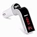 Bluetooth FM Transmitter,TIANSHILI Wireless In-Car FM Radio Adapter Hands-Free Calling Car Kit TF Card/ U Disk Music Playing 3.5mm AUX Cable for iPhone/ Android