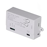 MasYosh WiFi-Relaisschalter, 1-Kanal-Sprachsteuerung, APP-Fernbedienung, Kabelloses Schaltermodul mit Timer-Funktion und Gerätefreigabe, für Lampenventilator-Steckdose 7–32 V, USB, 5 V