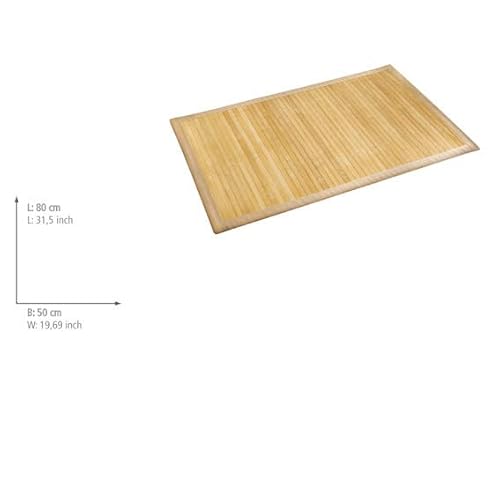 Bambusteppich WENKO Badematte Bamboo Natur für Badezimmer