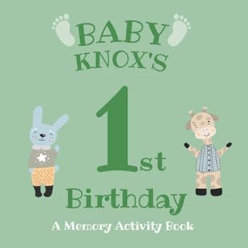 Paperback Baby Knox's First Birthday: A Memory Activity Book