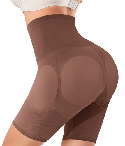 Image of Irisnaya Women Shapewear Control Panties Body Shaper Butt Lifter Padded Hip Enhancer Seamless Underwear Hi- Waist Short