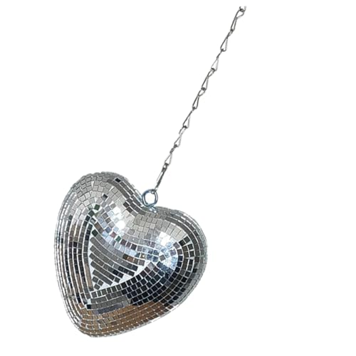 KOMBIUDA Stable Material Heart Shaped Disco Ball Reflective Party Decoration for Ktv Show