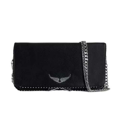 Image of Women's Casual Leather Stud Chain Crossbody Shoulder Bag Clutch Bag