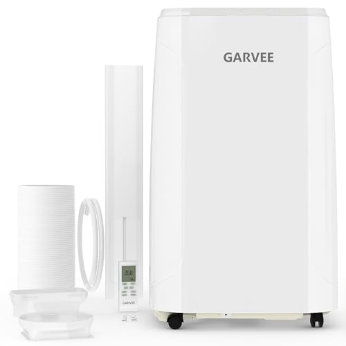 Image of Garvee Portable Air Conditioners with Heater, 10,000 BTUs Portable AC for Room Up to 450 Sq.Ft, 4 in-1 Quiet Cooling AC Unit with Fan & Dehumidifier, Remote Control, 24H Timer, Window Install Kit