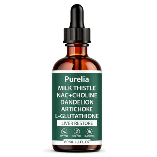 UCHIHA Purelia Liver Restore - Complete Liver Support Supplement with Milk Thistle 60 ml Liquid Formula