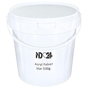ND24 Acrylpulver für Nägel Klar 500g