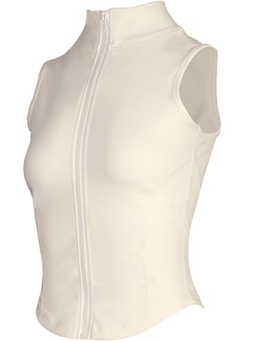 Image of Women's Workout Activewear Vests Cropped Sleeveless Yoga Athletic Golf Shirt Tank Tops