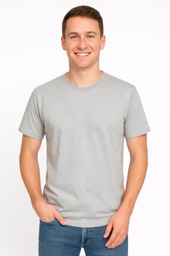 Image of Men's T-Shirts Ringspun Cotton Crew Neck Tee Shirts|Casual Wear T Shirt | Pre Shrunk with Panel Wash