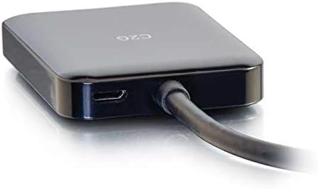 Legrand - C2G Mini DisplayPort to DisplayPort Dual DP Hub, 2 Port Monitor Splitter, Dual Display Port Hub, 4k Monitor Splitter Adapter, 1 Count, C2G 54290