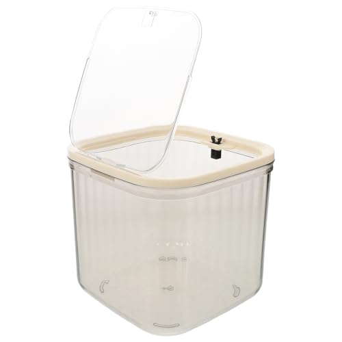 Bote de basura mini transparente de plástico con tapa