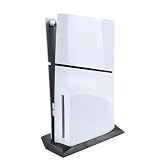 RDFJ PS5 SLIMシリーズ専用スタンド シンプルデザイン 省スペース 縦置きスタンド 安定向上 (Black, for PS5 SLIM ディスク・エディション)