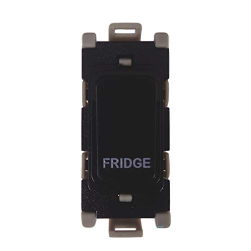 Deta G3557Bk Grid Switch 20 Amp Double Pole Marked Fridge (Black) from B&Q
