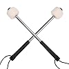 AOVNA 2 Pieces Bass Drum Mallet Wool Felt Drum Stick with Metal Handle Percussion Instrument Accessory for Bass Drum #2