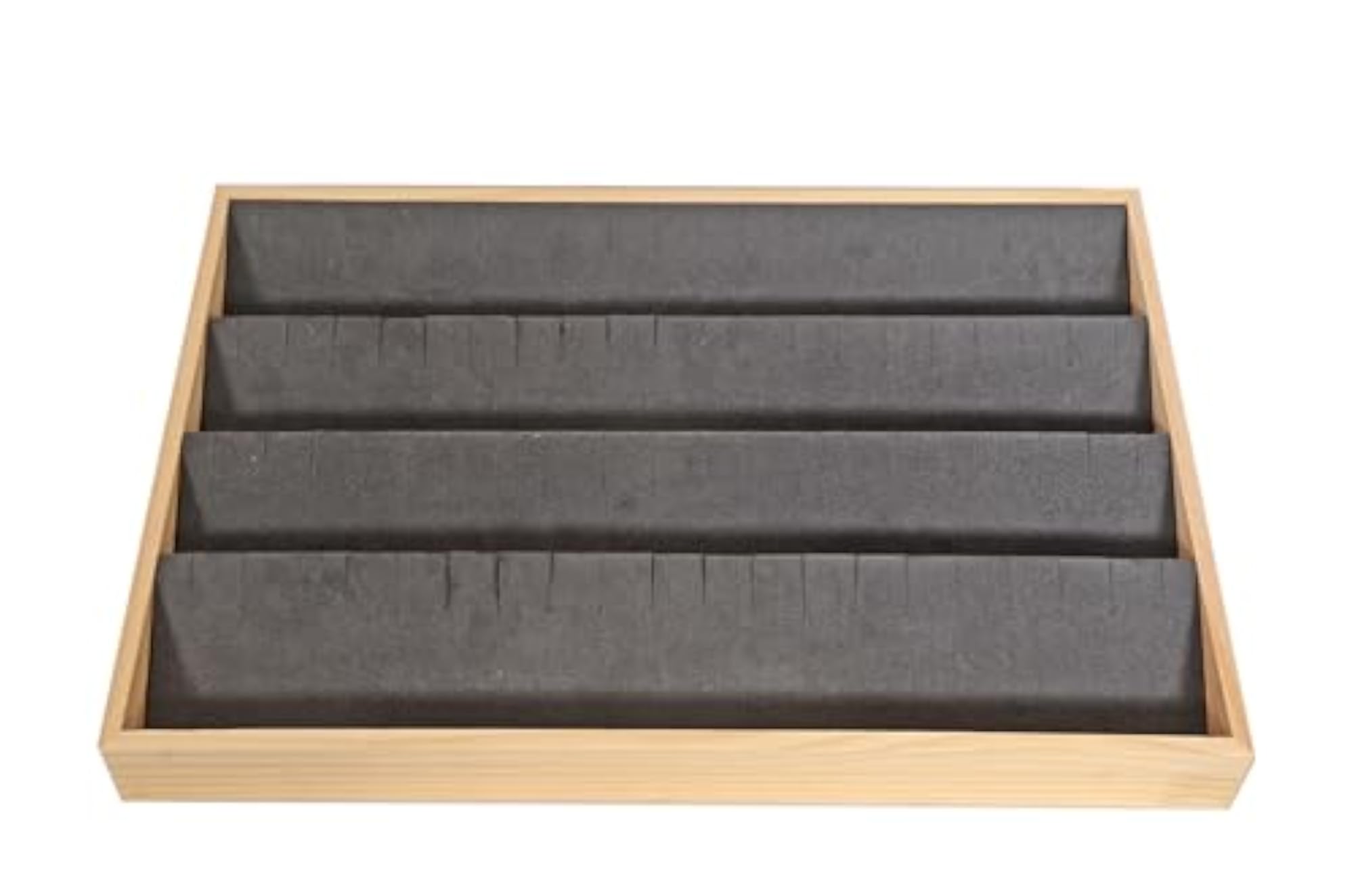 Premium Black Earring Organizer Tray, Stackable Earring Holder Display Drawer