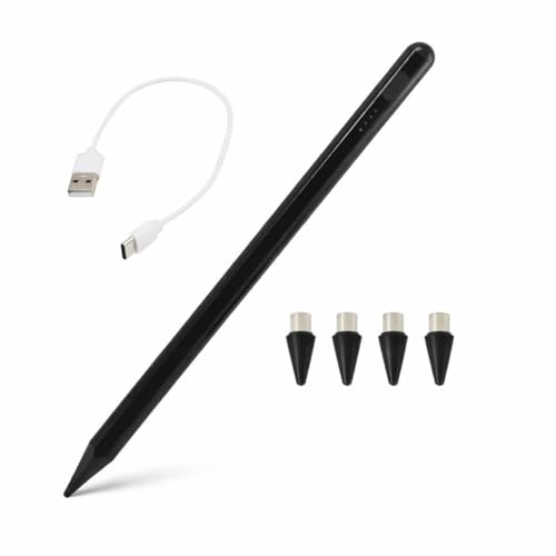 Lápiz para pantallas táctiles, lápiz capacitivo para todas las tabletas, lápiz capacitivo compatible con Samsung/Huawei/Xiaomi/Vivo y otros smartphones y tabletas Android, con 4 puntas de repuesto