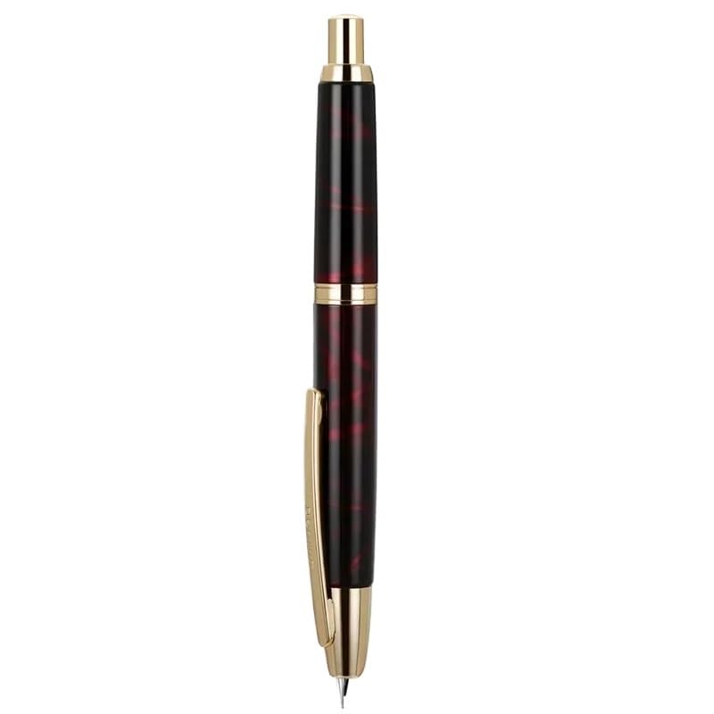 Stylo plume rétractable pointe fine F métal écriture fournitures scolaires lot de 10 PK