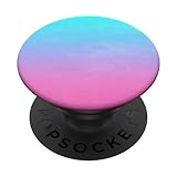 Aqua, Blue, Ombre Sky, Purple, Pink, Gradient, Cute & Simple PopSockets PopGrip: Swappable Grip for Phones & Tablets PopSockets Adhesive PopGrip