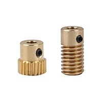 Algopix Similar Product 11 - CNBTR 5mm Bore Hole Diameter Brass Gear