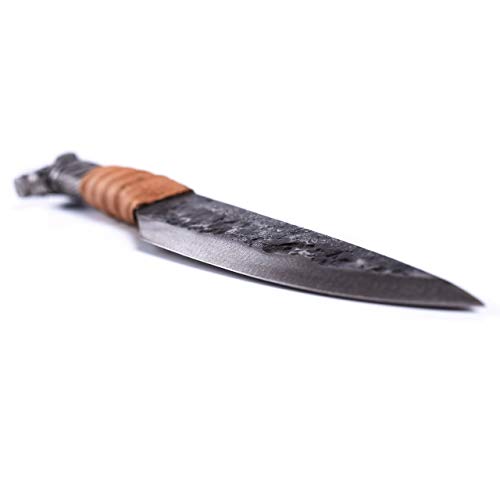 Image of Norse Tradesman Viking Knife, Boar Hilt, 5.5 in Carbon Steel Blade