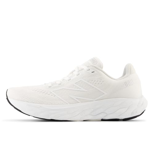 New Balance New Balance Women's Fresh Foam X 880 V14 Running Shoe, White/Silver Metallic/Sea Salt, 5.5 M