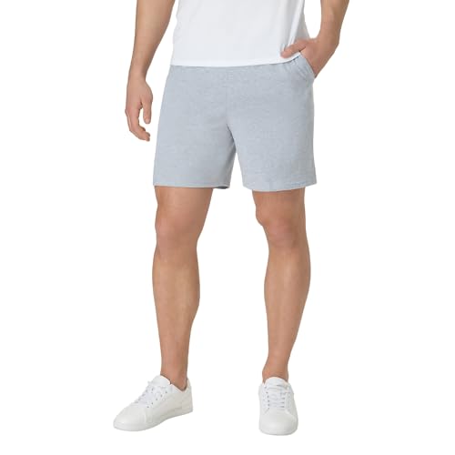 Short de sport en jersey Hanes avec poches et taille élastique confortable pour homme