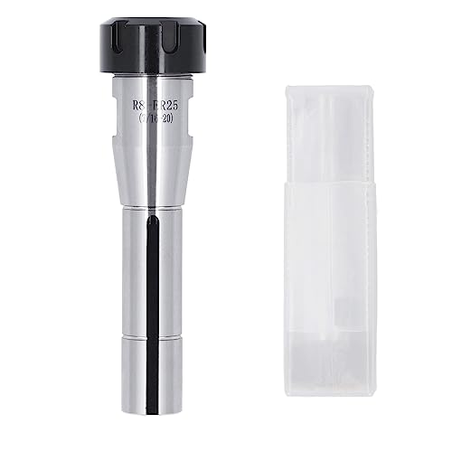 Adfaga R8 ER25 Milling Holder 40CR Collet Chuck CNC Tool Holder High Precision Hardened Steel Chuck for Lathe Drilling and Milling Machines Industrial Metalworking