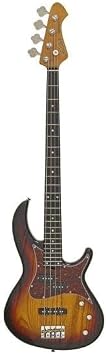 Aria Detroit Electric Bass Open Pore Sunburst