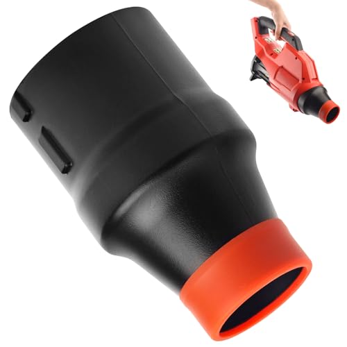 BERPSE Car Drying Nozzle for Milwaukee M18 Leaf Blower of 8" Long Car Drying Blowpipe, Fits 2724-20 & 2728-20 with Red Soft Tip Cover
