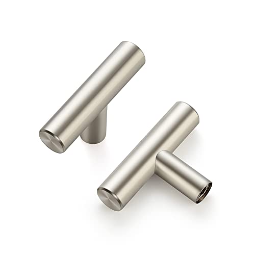 Image of Ravinte 2'' Cabinet Handles Stainless Steel Satin Nickel Kitchen Cabinet Hardware Handles of Kitchen Cupboard Handles 10 Pack
