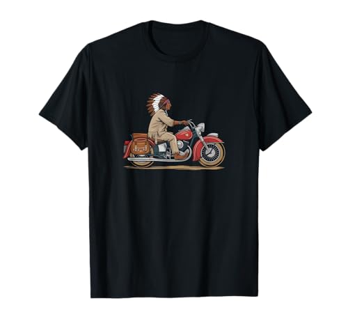 Native American Motorcycle Indian Bikers Classic Bikes T-Shirt