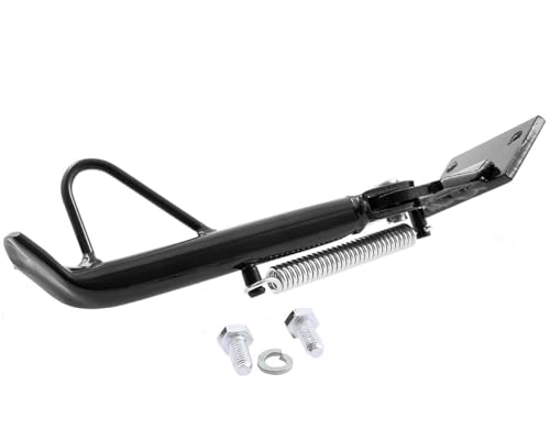 2EXTREME Béquille latérale noire compatible pour Piaggio NRG Power DD, DT, C45, Gilera Runner SP, Purejet C46