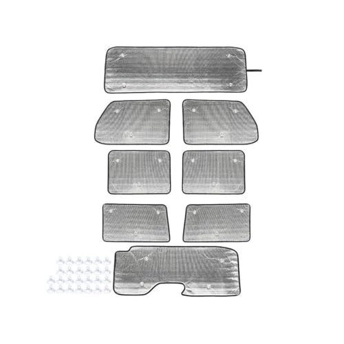 Pare-soleils pare-brise fenêtre voiture Jeep Wrangler JL protection solaire 8pcs