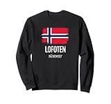 Lofoten Koordinaten - Norwegen Motiv Sweatshirt