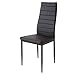 Albatros 2551MILANO Set de 4 sillas de Comedor, Negro