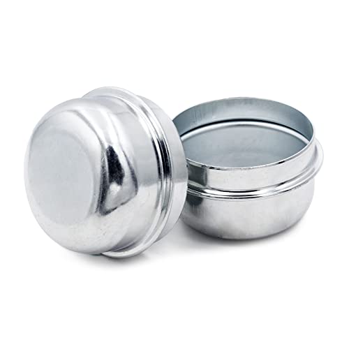 Lot de 2 moyeux de roue et capuchon universel pour essieu de remorque de 1,98 pouces