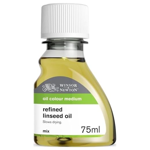 Winsor & Newton Refined Linseed Oil, 75ml (2.5oz) Bottle