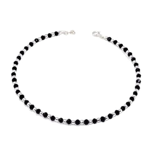 Ringzanio Nazariya Anklet for Women & Girls with Black and Silver Crystal Beads Ball Payal | kara | Womens anklet 1 piece (Ball Nazariya Payal) (B0C65GLN5D) Amazon Price History, Amazon Price Tracker